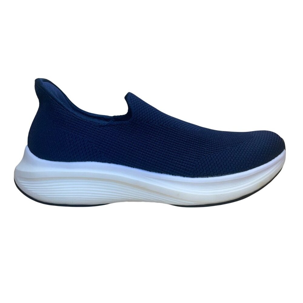 Bruno Marc Men’s Navy Blue Slip-On Knit Athletic Shoe Sneakers Size 11